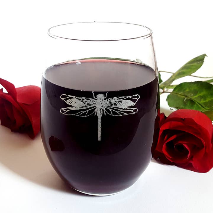 Lyoncraft - Vente Verres à vin - Garden Animals Lot de 4 verres à vin gravés sans pied2