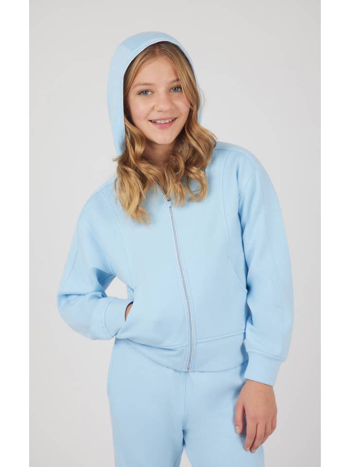 90 Degree by Reflex & Yogalicious – Großhandel Sportbekleidungsset – Kinder – Mädchen Scuba-Set mit Jacke und Jogginghose mit Reißverschluss.4