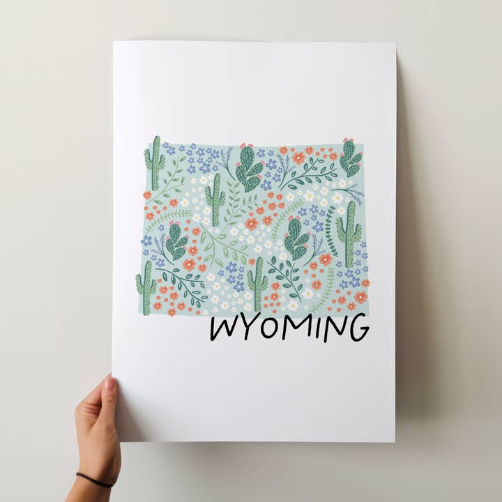Wyoming - 50 States collectie voor wholesale door Fox Burrow Designs