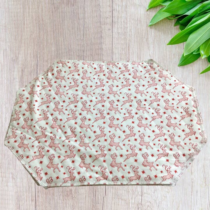 Red Reindeer Placemat Set for wholesale by Placemats and More