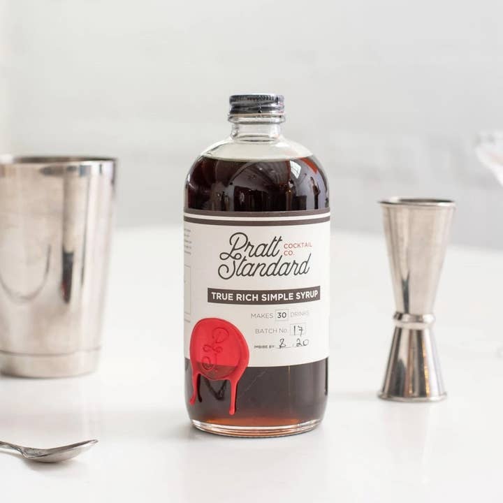 Pratt Standard Cocktail Co. - Wholesale Cocktail Mix/Syrup - True Rich Simple Syrup - 16oz