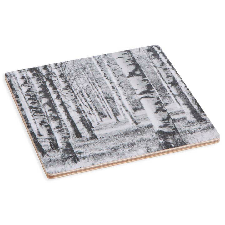 Trivet i birkeskovsmotiv for engroshandel hos Miiko