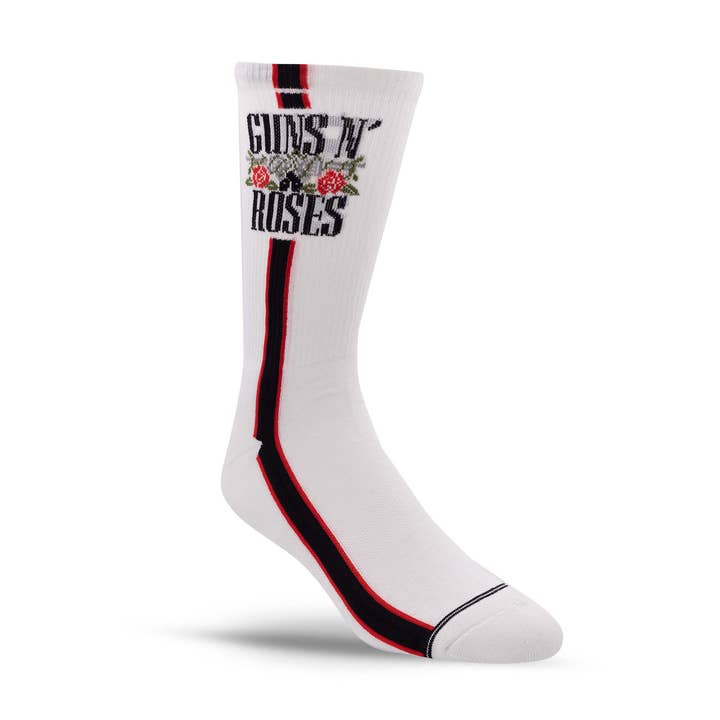Guns N' Roses Side Stripe Crew Sock for engroshandel hos Perri's Socks