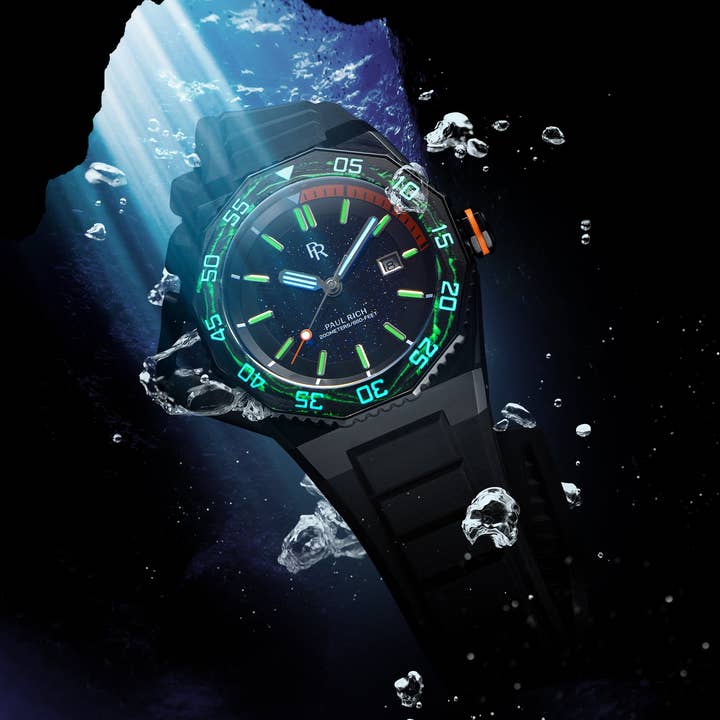 Paul Rich - Wholesale Wrist Watch - Men's - Aquacarbon Pro Shadow Black - Aventurine6