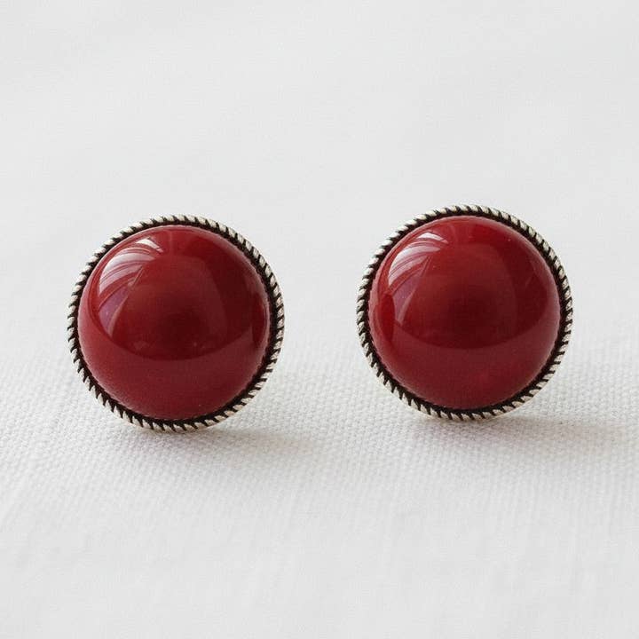 Ellemadera – Großhandel Ohrstecker – Retro kreisförmige Edelstein-Tropfenohrringe0