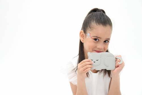 Yuko B – wholesale Myntväska - Dam – Katie Katt Plånbok - Den eleganta kattungen Grå4