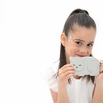 Yuko B - Wholesale Coin Purse - Women's - Katie Cat Purse - The Elegant Grey Kitten4