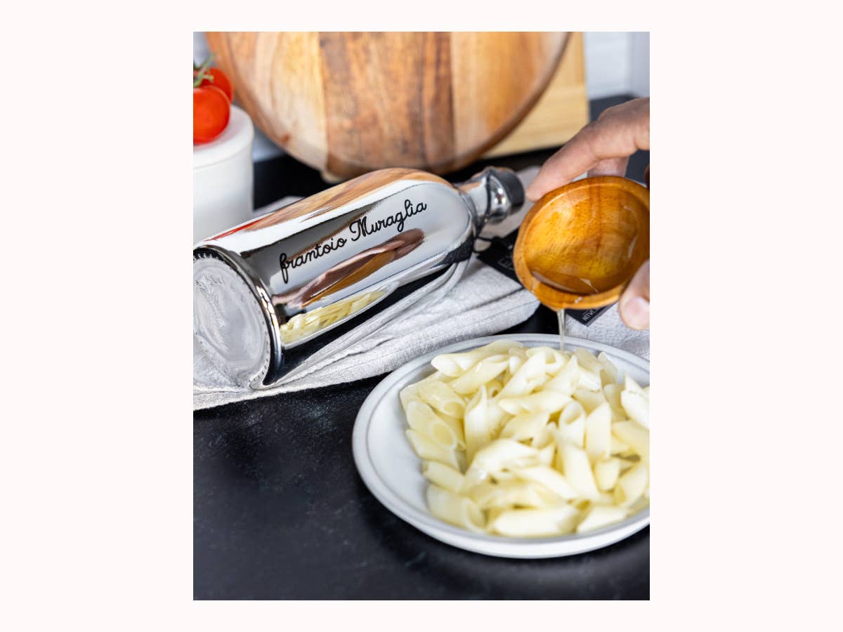 Zia Pia - Wholesale Olive Oil - Extra Virgin Olive Oil Glass Bottle (Silver) by Muraglia1