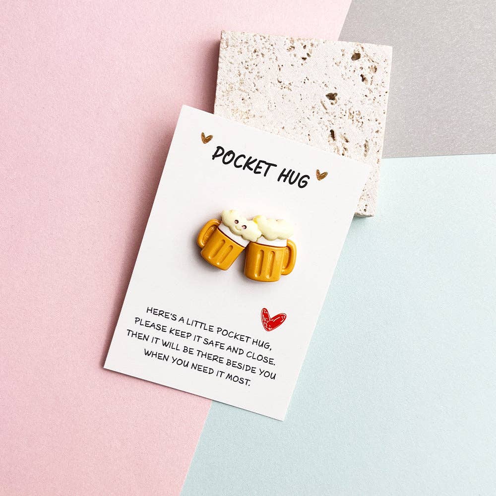 Magia Design - Wholesale Keepsake Coin/Token - Taphug - Pocket Hug Cheers Buddy3