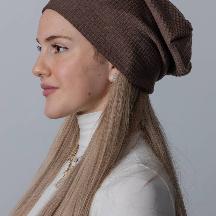 Chocolate Waffle Beanie for wholesale by VALERI