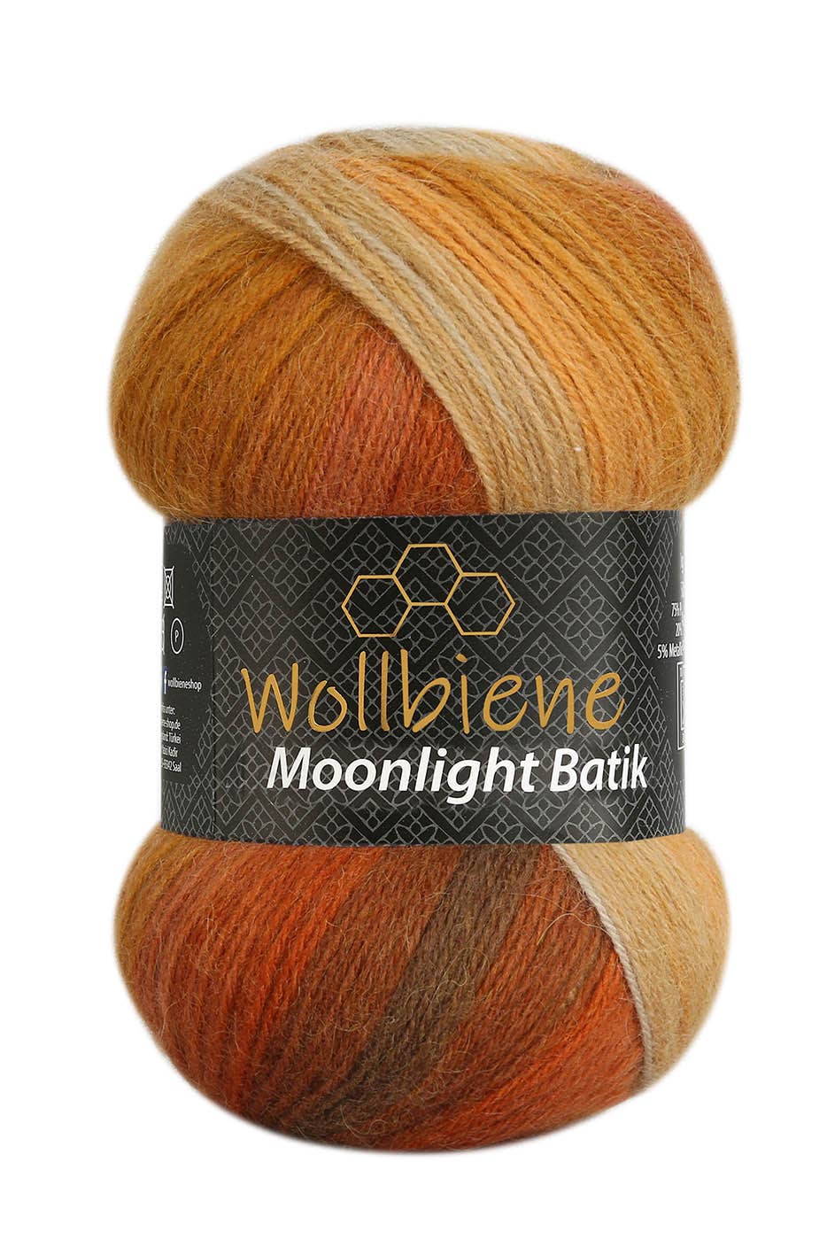 Wollbiene - Wholesale Yarn - Wool Bee Moonlight Batik Crochet Knitting Wool DIY10