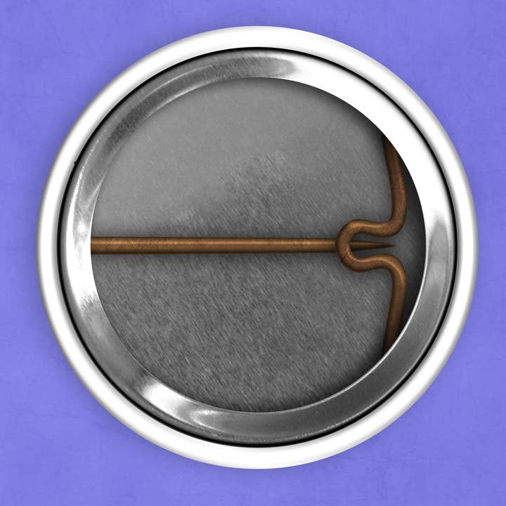 Caroline W Illustration - Wholesale Lapel Pin/Button - Cat bread pin set of 4 (1 inch diameter)7