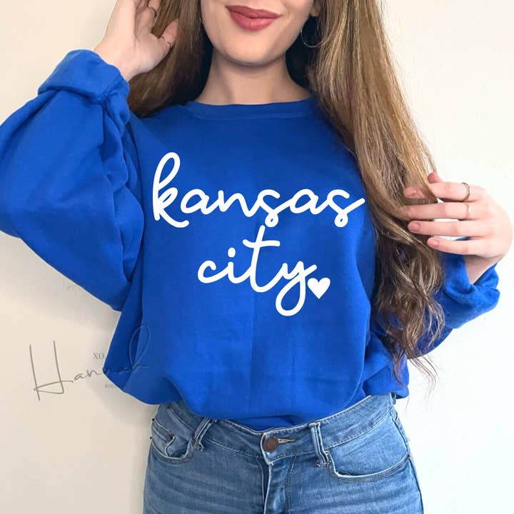 XO, Hannah - Vente Sweat-shirt à imprimés – femme - Couleurs des Royals de Kansas City