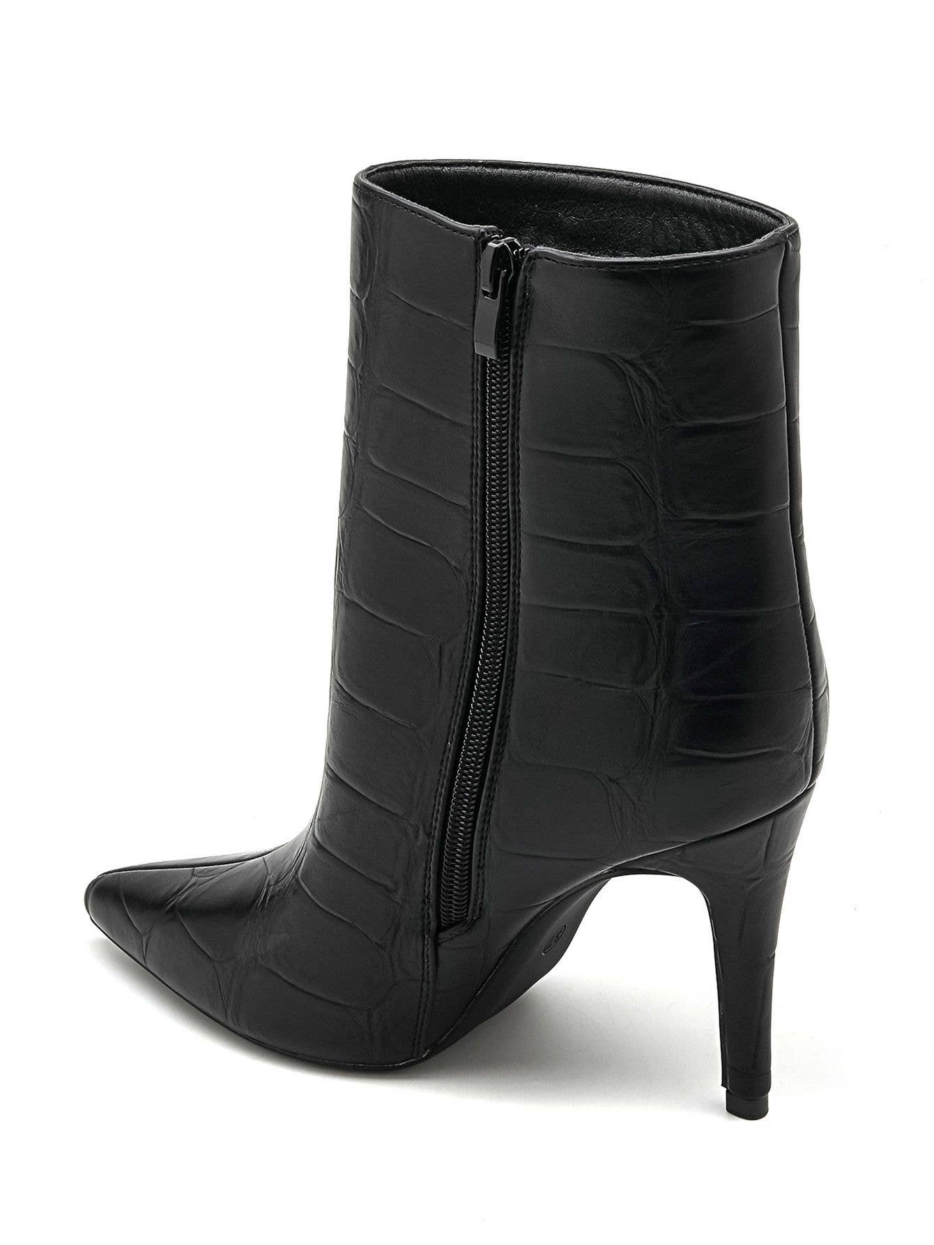 No Doubt Shoes – wholesale Booties – Women's – WOMEN'S CROC HEELED ANKLE BOOTS6