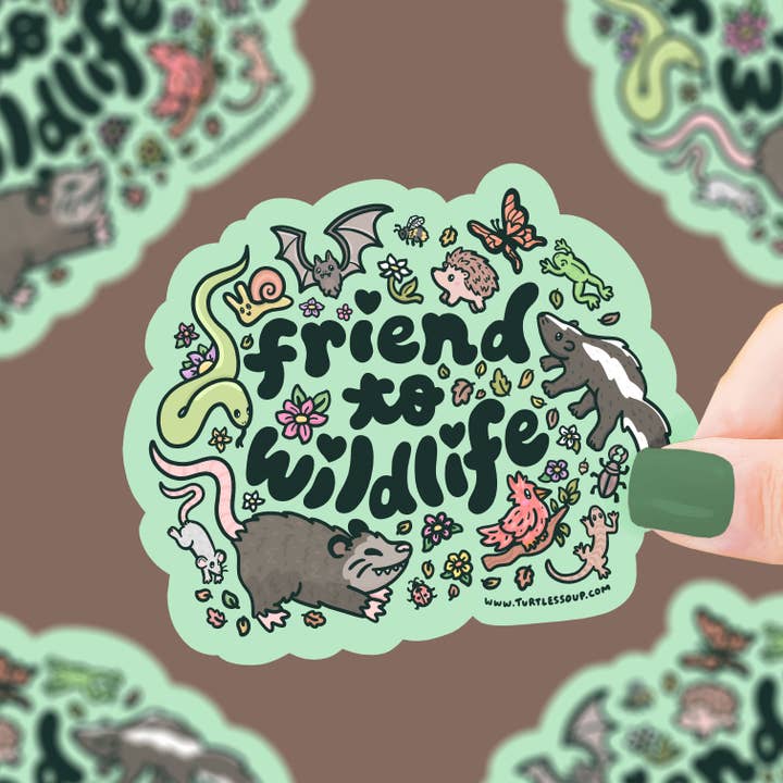 Turtle's Soup - Wholesale Sticker - Friend To Wildlife Animal Vinyl Sticker