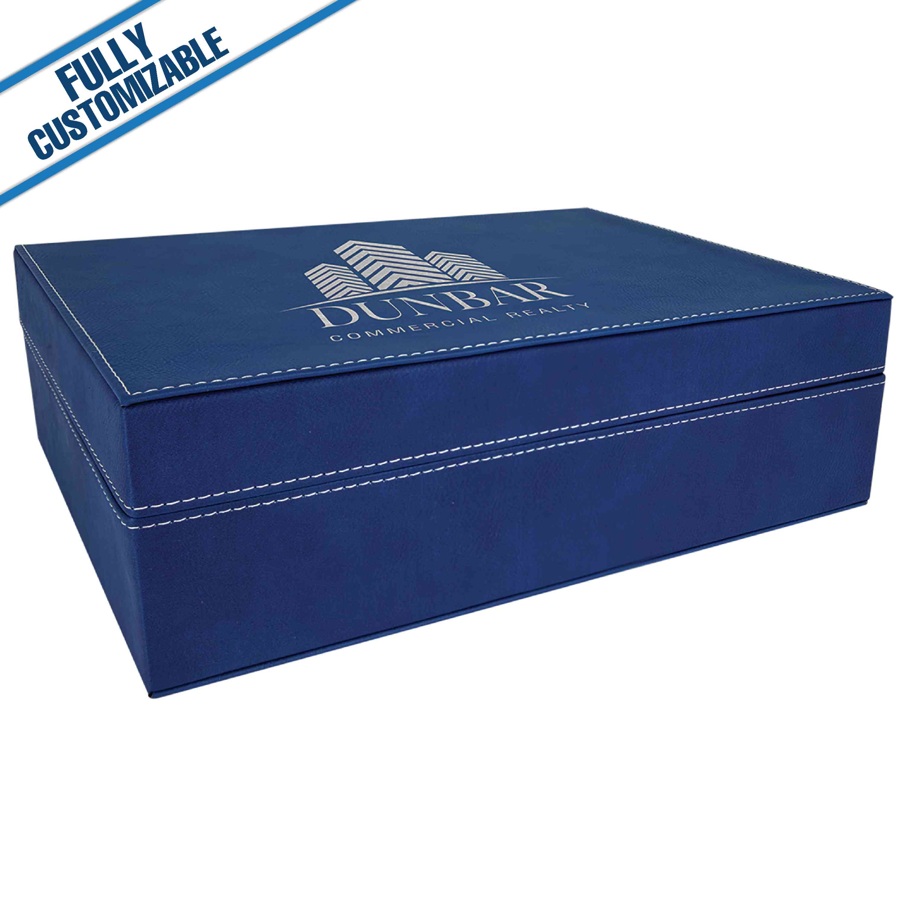GiftWorksPlus - Wholesale Gift Box - Engraved Leatherette Rectangle Gift Box - Fully Customizable11