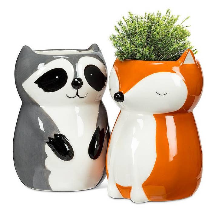 Abbott - Wholesale Plant Pot - Sitting Raccoon Planter/Vase-4"H3