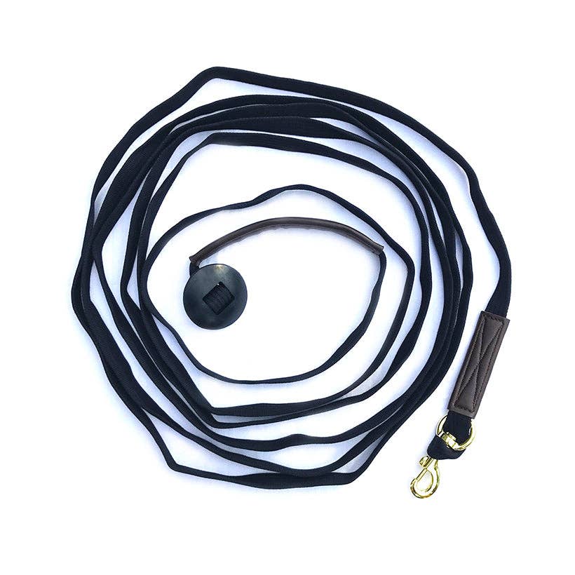 Smart Horse Gear - Wholesale Pet Leash - Dog - Lunge Line w/Lead Chain-Black