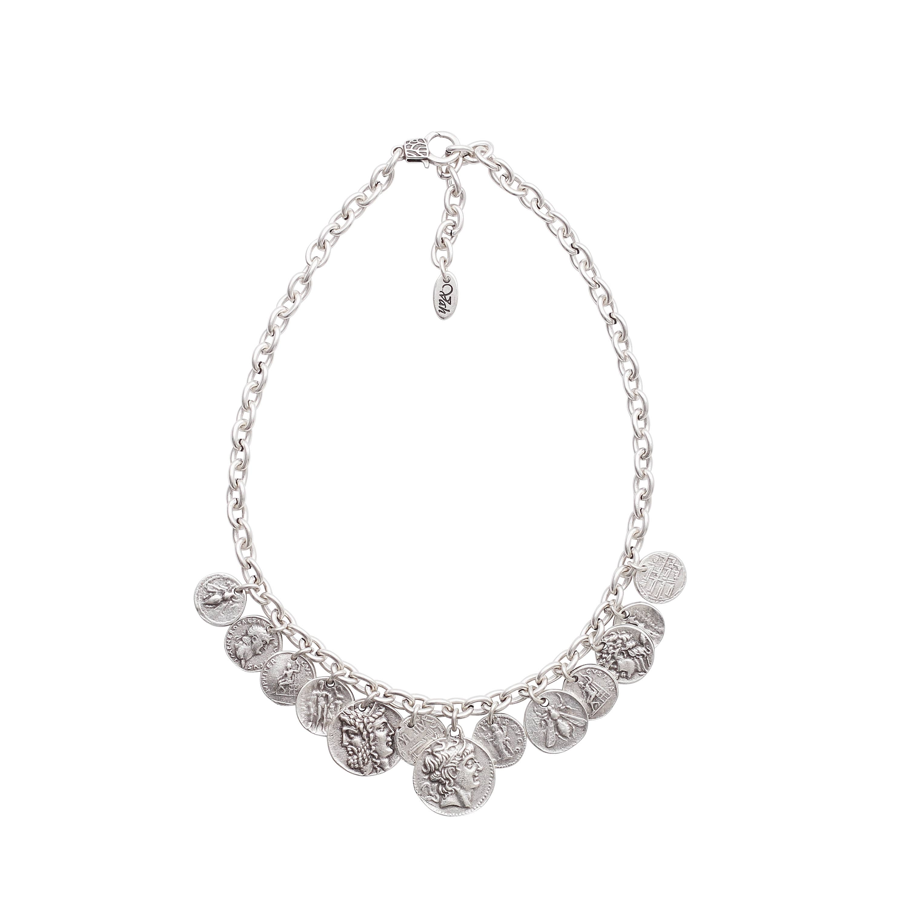 Chanour - Vendita all'ingrosso Girocollo/collier - Collana fatta a mano in peltro con monete - 3909