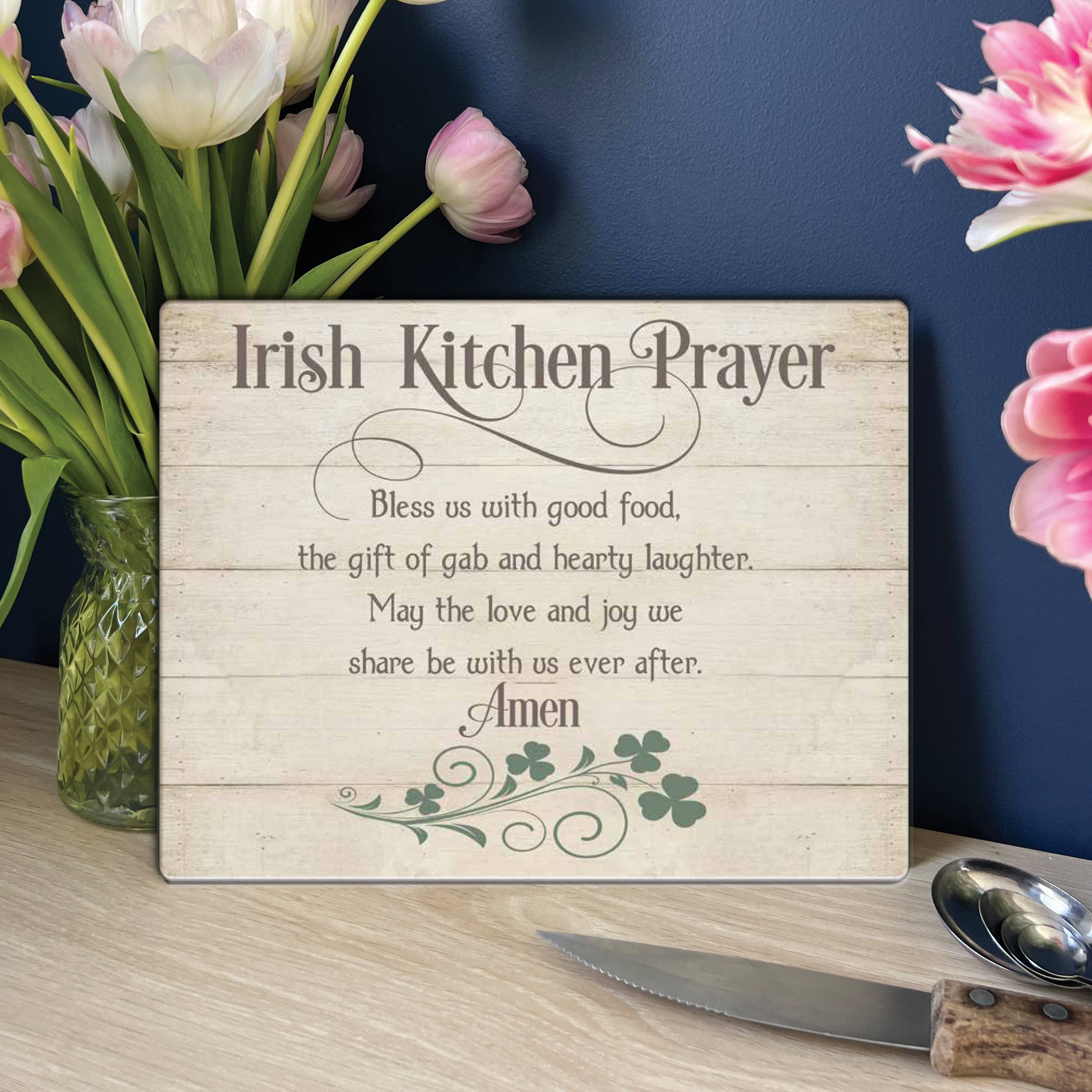 Abbey + CA Gift - Vendita all'ingrosso Taglieri - Tagliere Mini Preghiera della Cucina Irlandese0