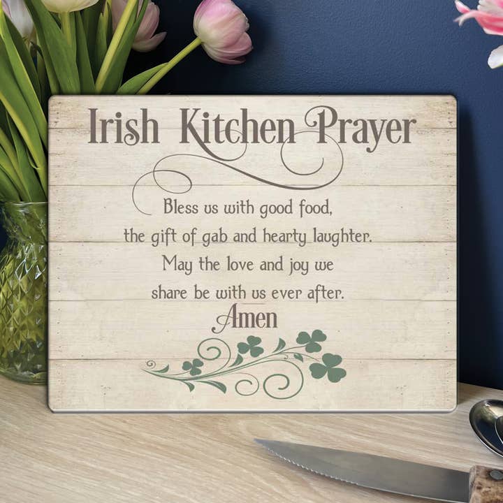 Abbey + CA Gift - Vendita all'ingrosso Taglieri - Tagliere Mini Preghiera della Cucina Irlandese0