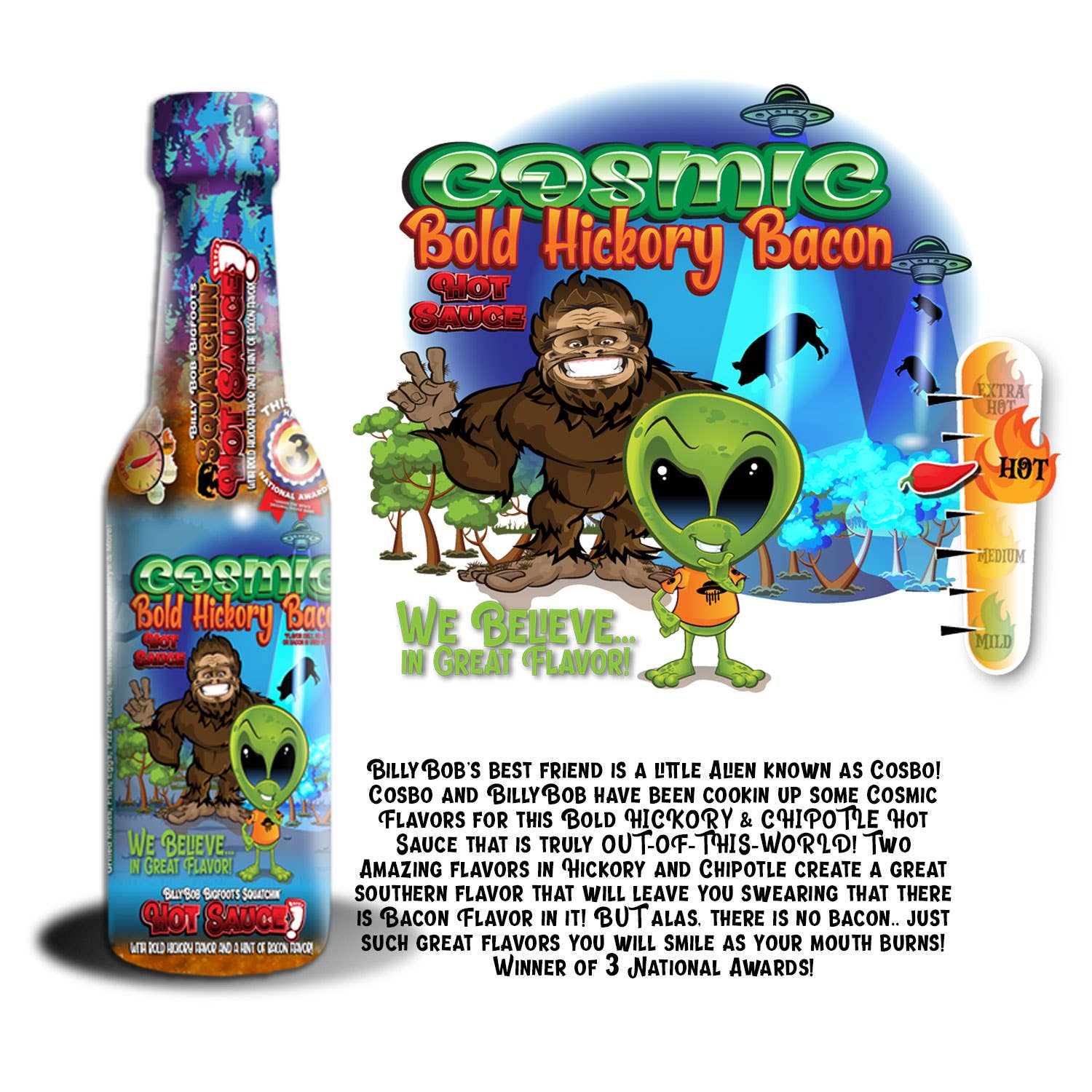 SquatchSwag - Wholesale Hot Sauce - BillyBob Bigfoot's Squatchin HOT SAUCE7
