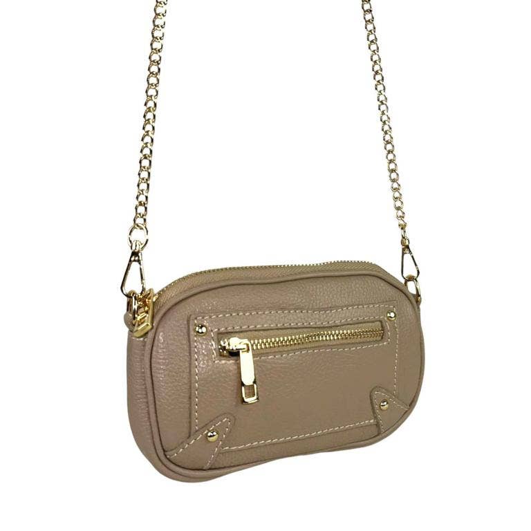 Chenson & Gorett - Wholesale Shoulder Bag - Women's - Women's Italian Leather Shoulder Bag with Long Handle Chain4