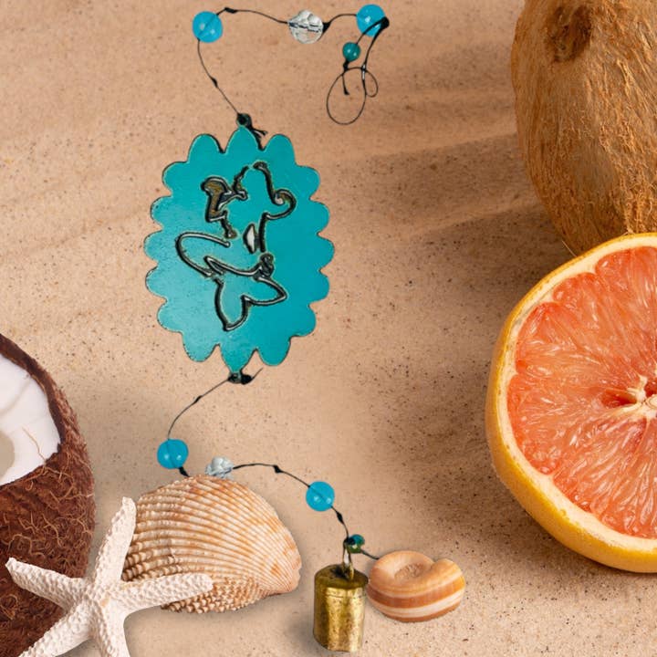 Havfrue Wind Kime nautiske strand klokke gårdhave have genbrug for engroshandel hos Iron Jewel