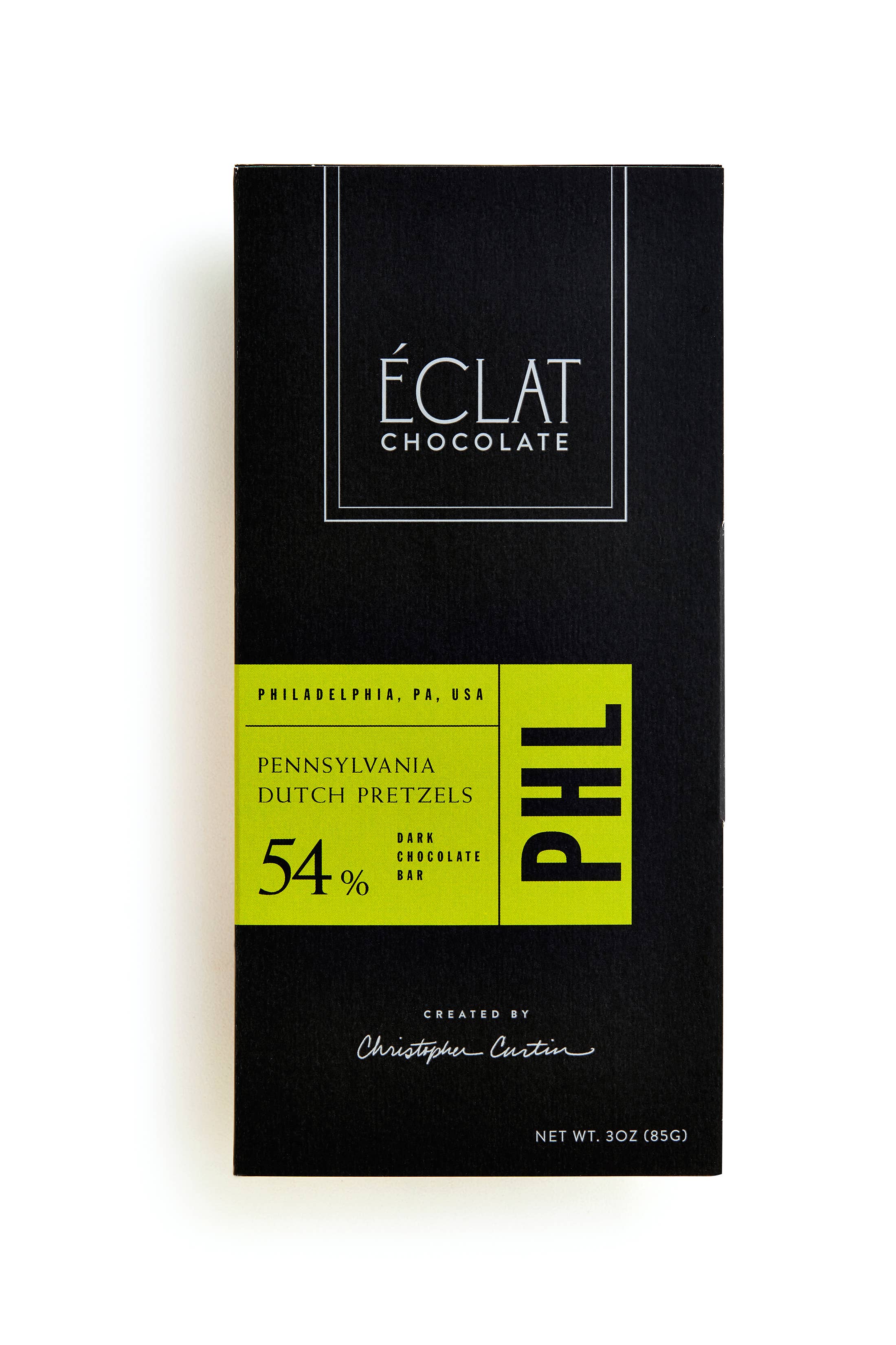 Éclat Chocolate - Vente Barre chocolatée - Barre de chocolat PHL Dutch Pretzel Destination - Noir2