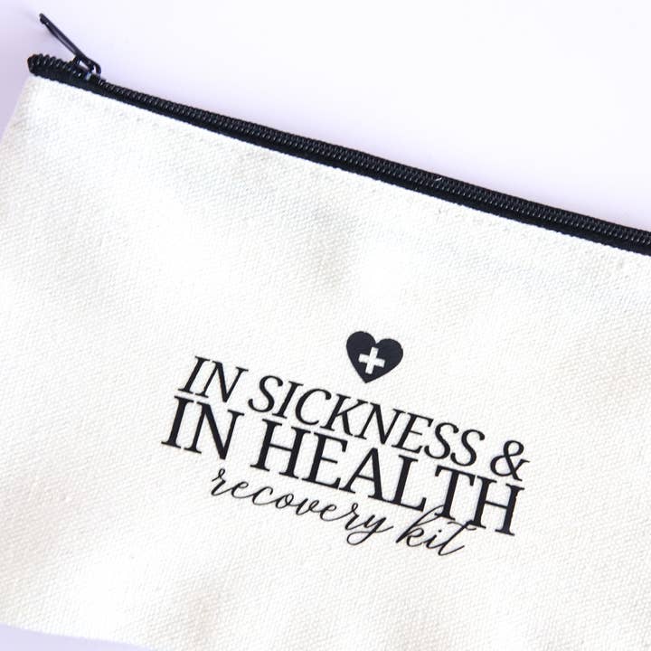 Where There Is Love - Wholesale Pouch - Unisex - Wedding Hangover Recovery Kit Bags | In Sickness & In Health