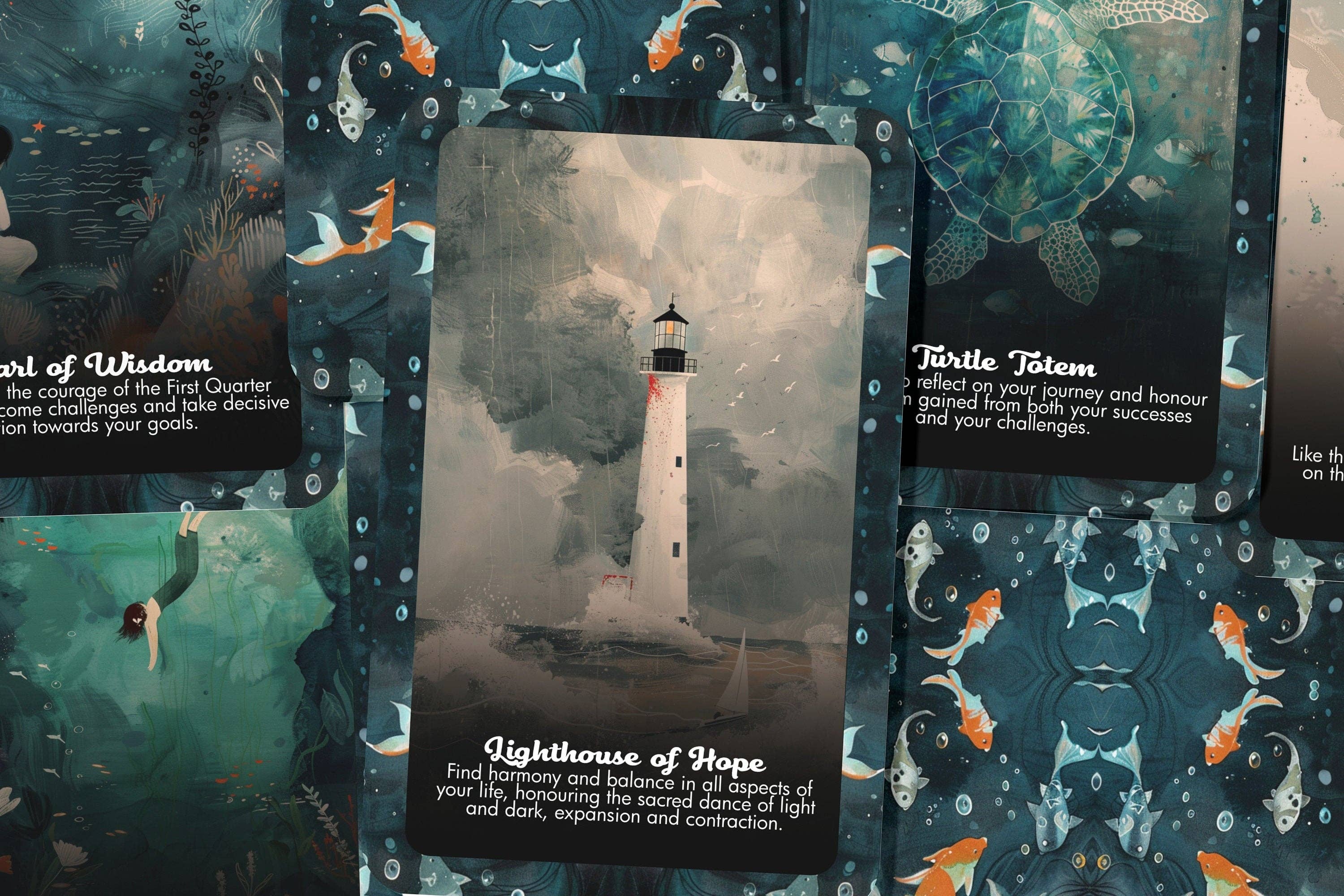 Ibiza Tarot USA - Vente Cartes de tarot - Sirènes et oracle magique de l'océan — La sérénité venue de la mer2