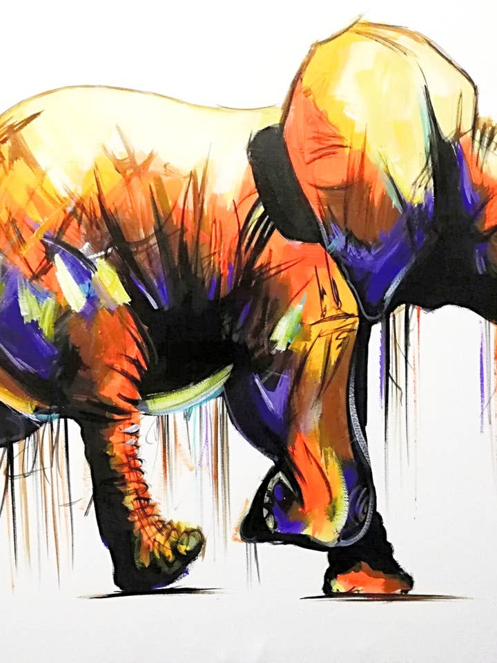 ÉLÉPHANT 8 pour la vente par Curated Art