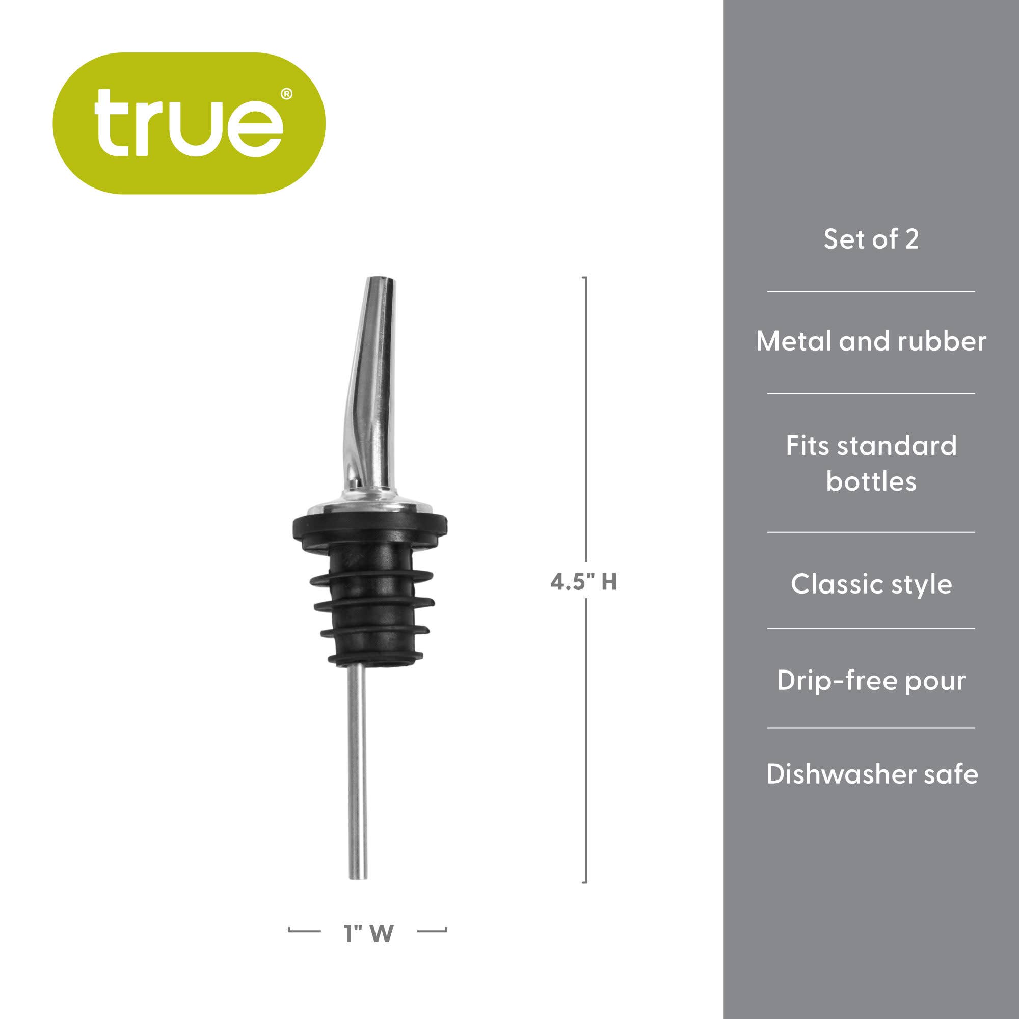 Argent Ensemble de 2 becs verseurs en acier inoxydable Stream en vente sur Faire4