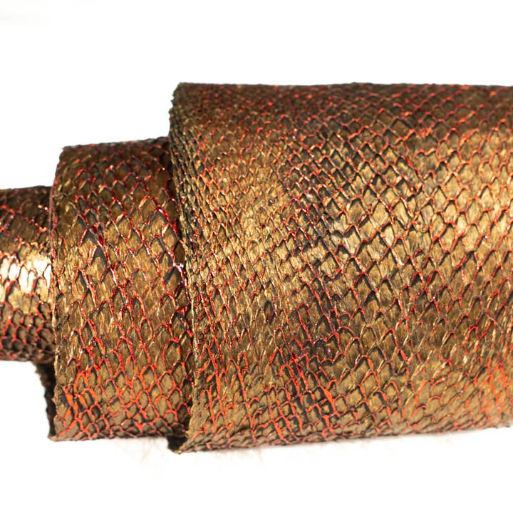 Salmon Leather | Fish Leather for wholesale by Fish Leather Studio