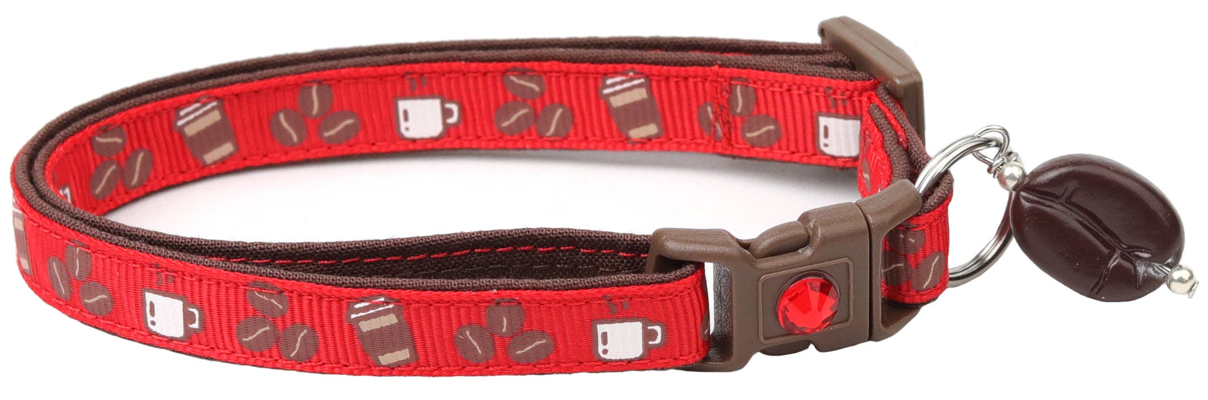 From Pugs to Persians Pet Accessories, LLC - Wholesale Pet Collar - Cat - Coffee Beans Breakaway Cat Collar31