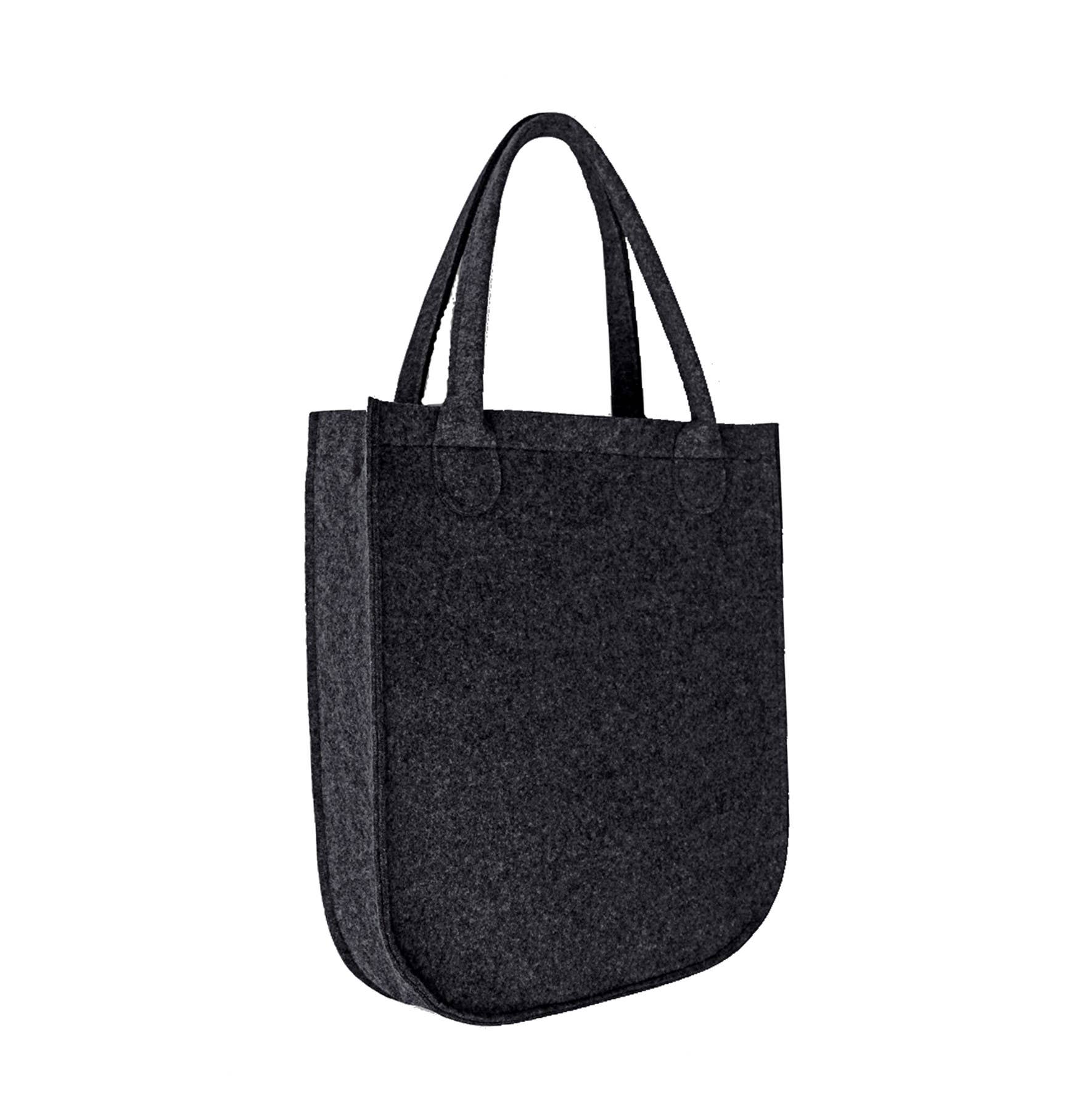 IngrossoBertoni by INCI Srl - Wholesale Tote Bag - Women's - Zumba Felt Shopper Bag City Line Anthracite Bertoni1
