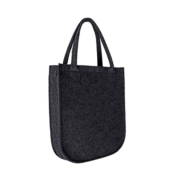 IngrossoBertoni by INCI Srl - Wholesale Tote Bag - Women's - Zumba Felt Shopper Bag City Line Anthracite Bertoni1