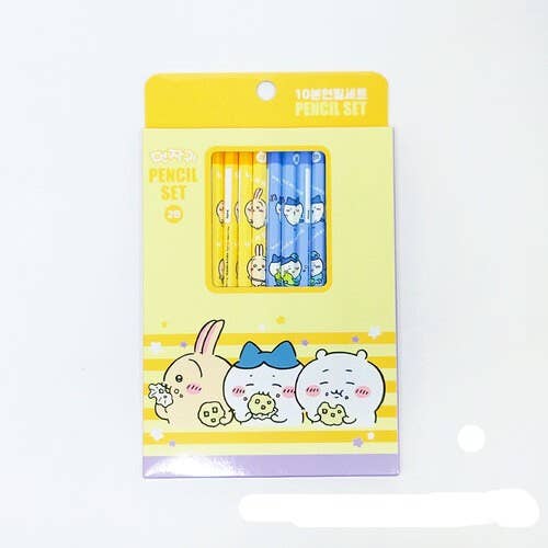 K-Wonderland - Wholesale Pencil - Chiikawa Character Pencil Set – 5 pcs / 10 pcs14