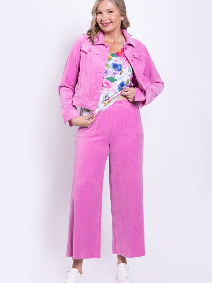 Parker-Hose, Rosa, Baumwollcord für den Großhandel von Blue Sky Clothing Co LLC