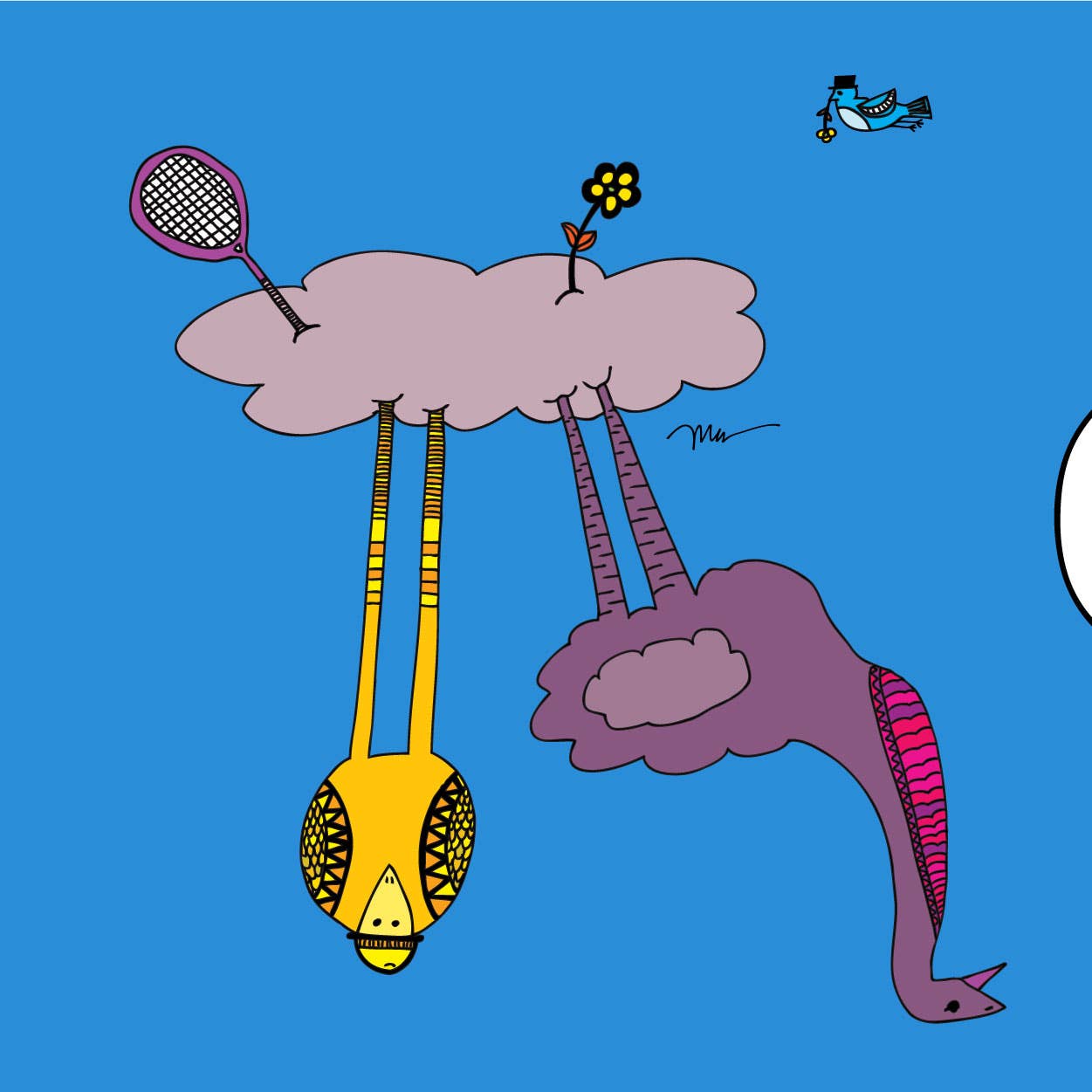 The MoMeMans - Wholesale Art Print - The Cloud Birds Print11