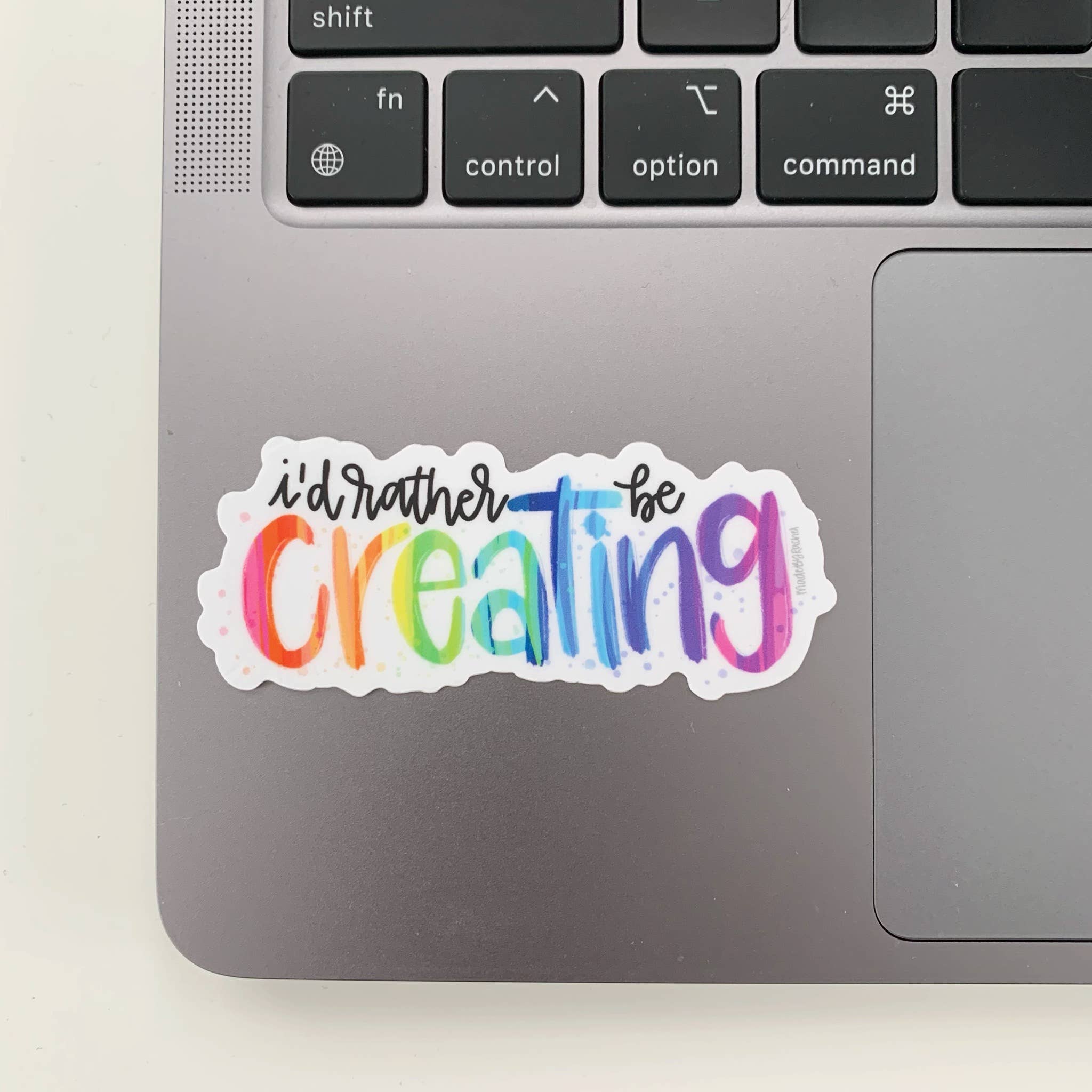Lemon Press Studio - Wholesale Sticker - I'd Rather Be Creating vinyl sticker1