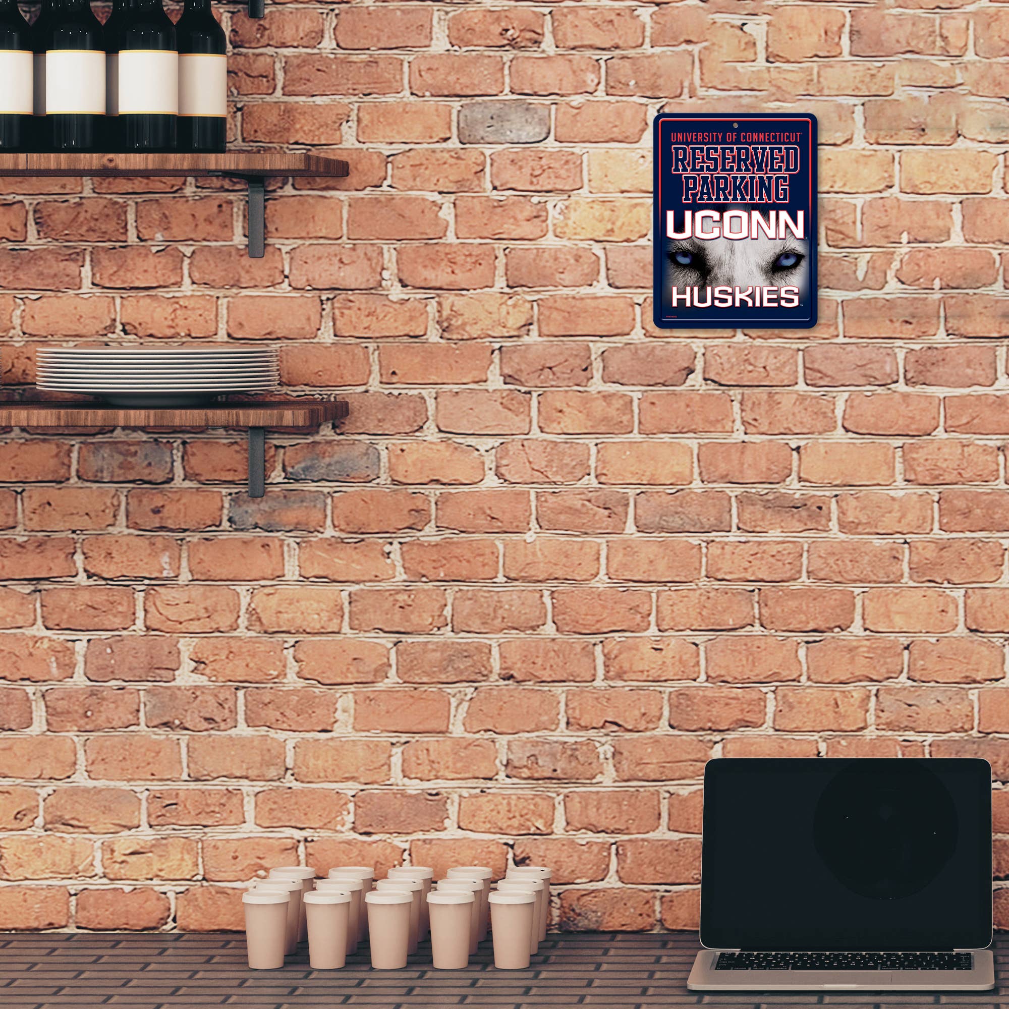 Rico Industries - Wholesale Sign - NCAA  Connecticut Huskies - UCONN UCONN Metal Parking Sign2