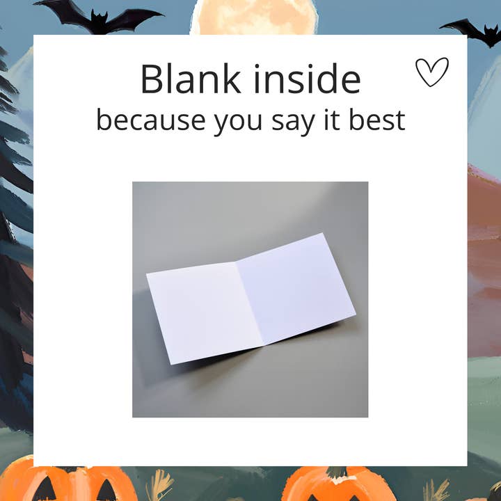 KalooMoon Art - Vendita all'ingrosso Biglietti di auguri di buone feste - Biglietto di Halloween: Piccola strega che vola sulla scopa di notte3