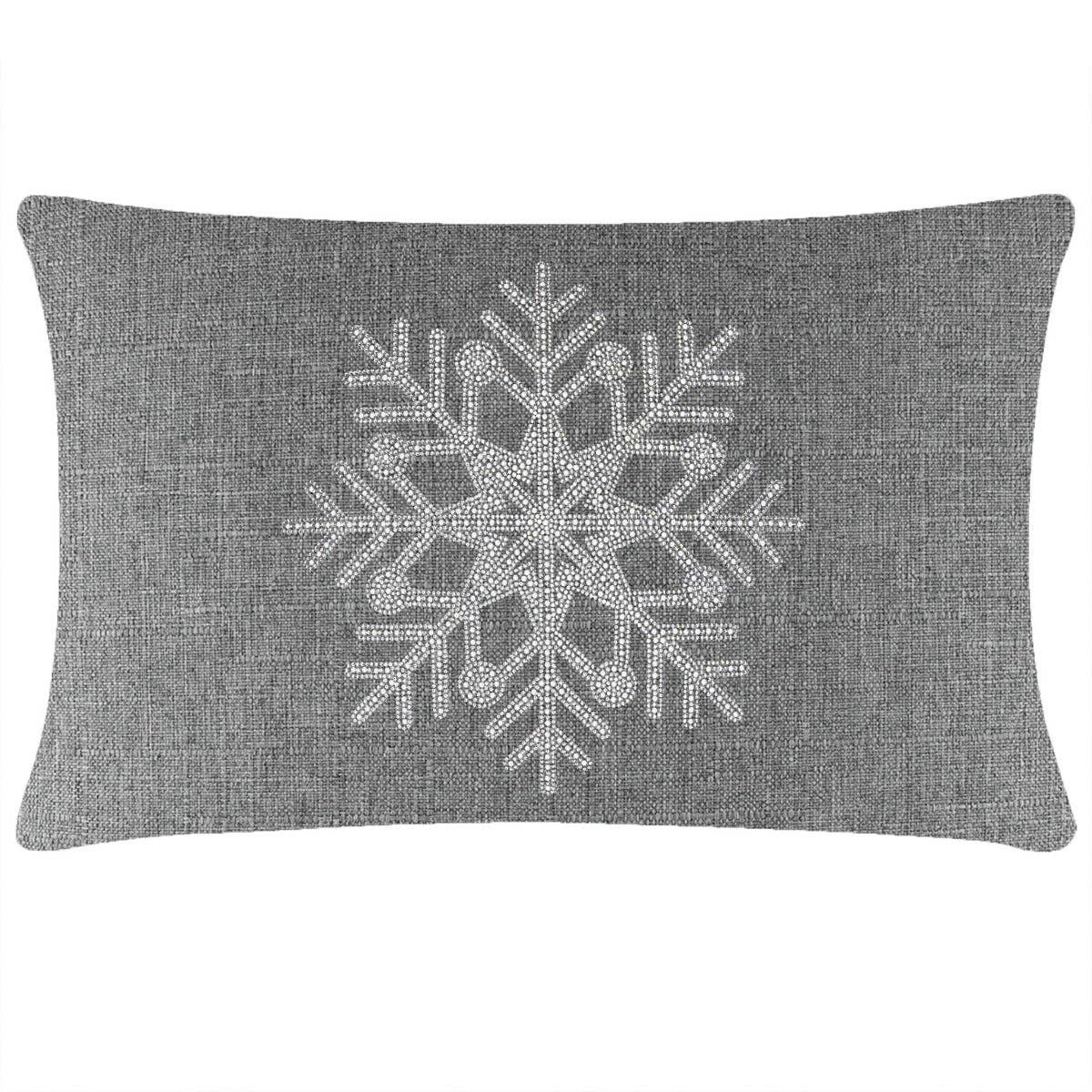 Sparkles Home - Wholesale Throw/Decorative Pillow - Rhinestone Snowflake Pillow9