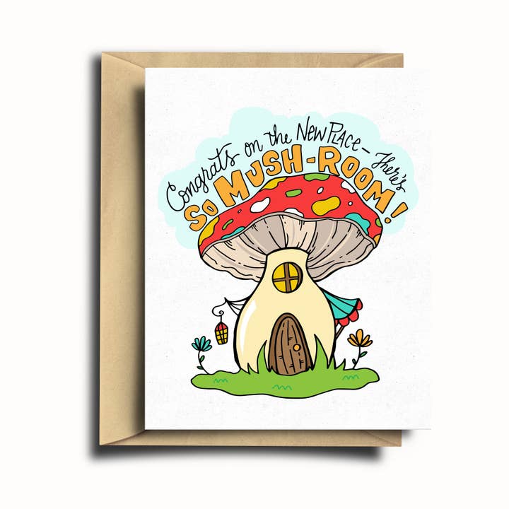 Biglietto di inaugurazione della casa So Mush Room per la vendita all'ingrosso da parte di SOMETHING OF A DANDY