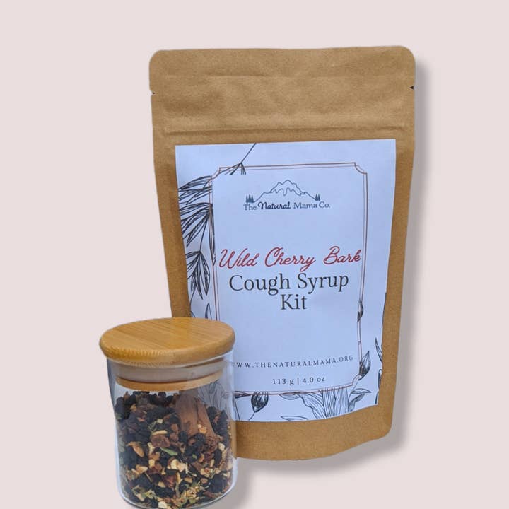 Wild Cherry Bark Cough Syrup Kit for wholesale by The Natural Mama Co.