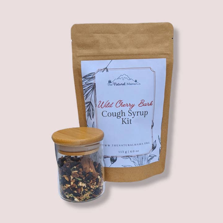 Wild Cherry Bark Cough Syrup Kit for wholesale by The Natural Mama Co.