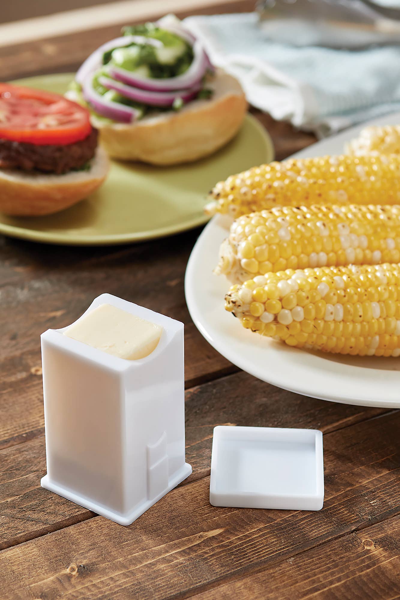 Fox Run Brands - Wholesale Corn Holders/Tools - Fox Run Butter Spreader with Built-In Cover, 2" x 3.25"2