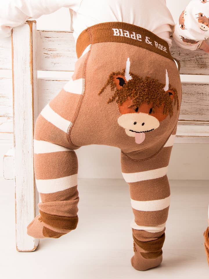 Blade and Rose Limited - Wholesale Clothing Set - Baby - Neutral Hamish Cow Design