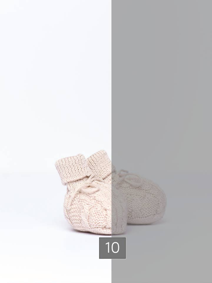 Booties knitted in merino wool | ALL OF LOVE for wholesale by Wedoble: sustainable children's fashion